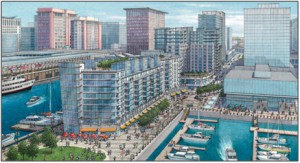 Rendering of the Innovation District along the South Boston waterfront. Source: Seaport District 