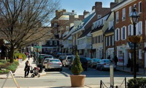 Palmer Square in Princeton. The town is the first in New Jersey to receive the World Health Organization's Age-Friendly designation.