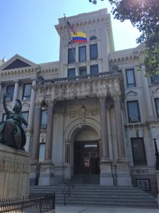 This summer, the Colombian flag was raised at City Hall in Jersey City. The city held flag raising ceremonies to celebrate the independence of several Latin American countries.